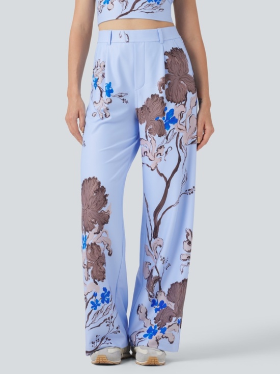 HALARA Pants - Halara Yukiko High Waisted Floral Print Pants with Pockets NWOT Size Large